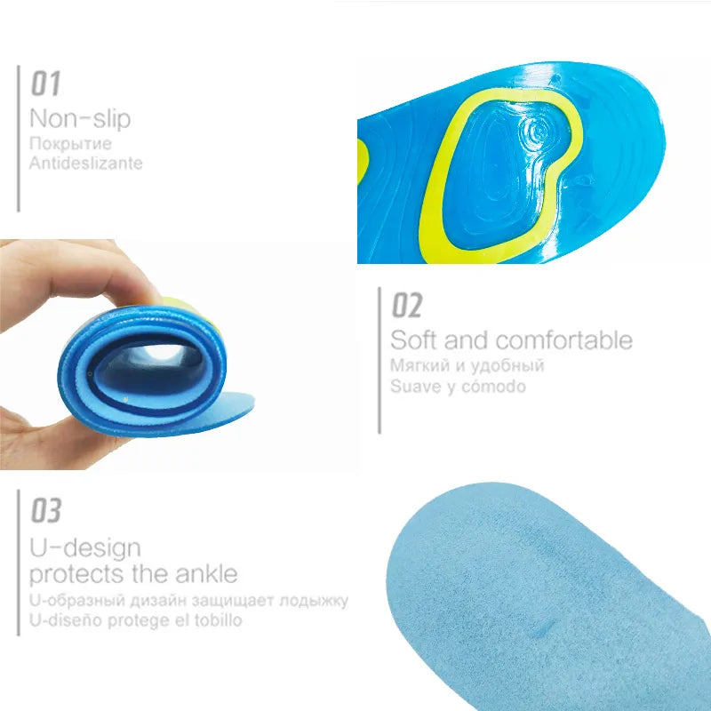 Gel Insole Silicone Orthopedic Foot Care For feet Shoes Sole Sport Insoles Shock Absorption Pads Arch Orthotic Pad Insole