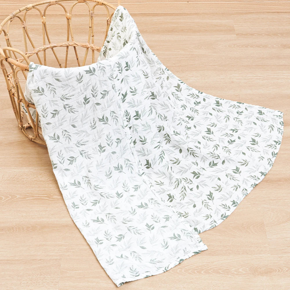 Happy Flute 120*110CM 1Pc Muslin 100% Cotton Baby Swaddles Soft Newborn Wrap INS style infant Blankets