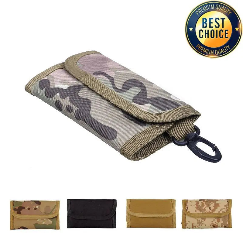 Multicolor Tactical Wallet Nylon Waist Card Wallet Purse Outdoor Training Buckle Multifunctional Money Pocket Sport Climbing