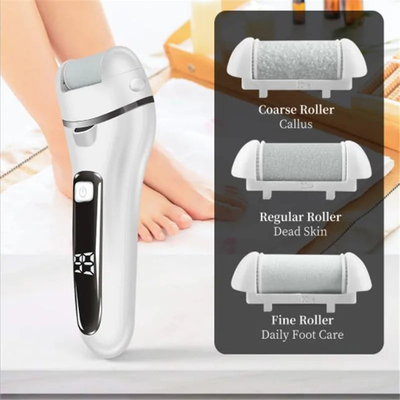 Electric Foot Callus Remover File Heel Grinder Pedicure Machine Feet Scrubber Dead Hard Skin Smoothly Cleaner Rasp Care Tool