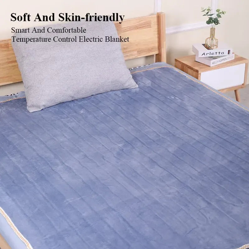 220V Coral Fleece Throw Heated Electric Sheet ThickenThermostat Electric Blankets Security Electric Heating Blanket Mattress